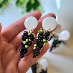 Naušnice"crne ruže"