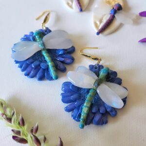 Naušnice "vretenci na različku"