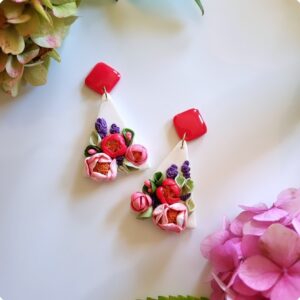 Naušnice "ljetne ruže"