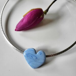 Ogrlica s privjeskom-srebrna (choker)